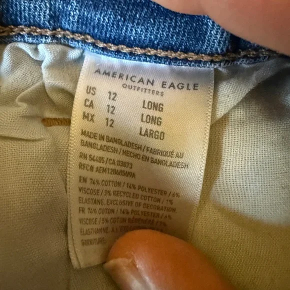 American Eagle Outfitters Light Blue Skinny Jeans - Picture 2 of 5